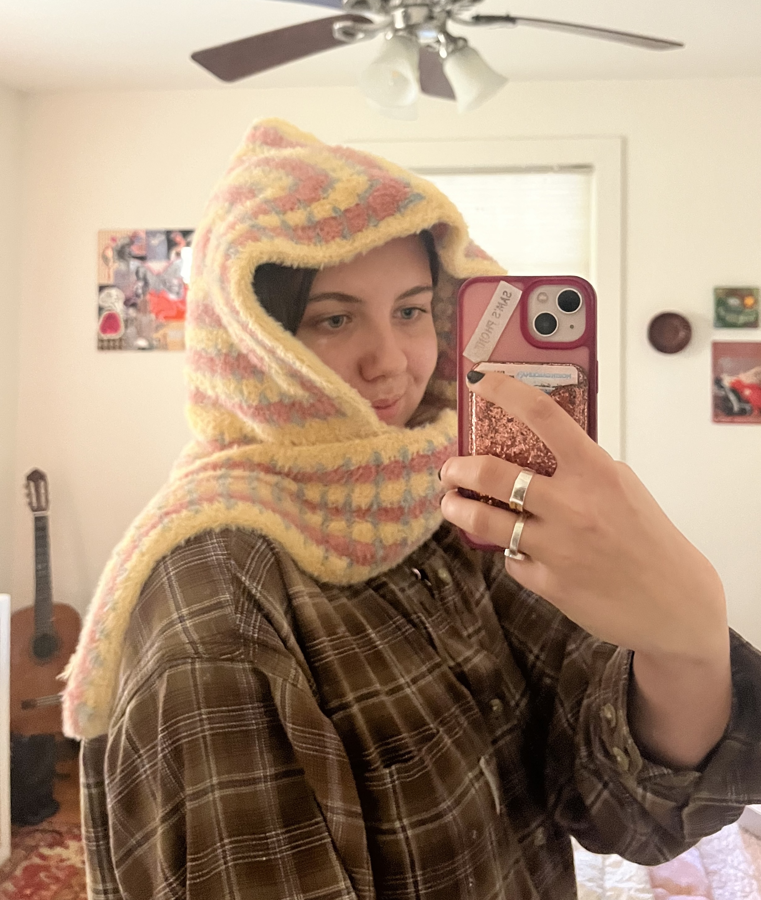 ME wearing the Schoodie