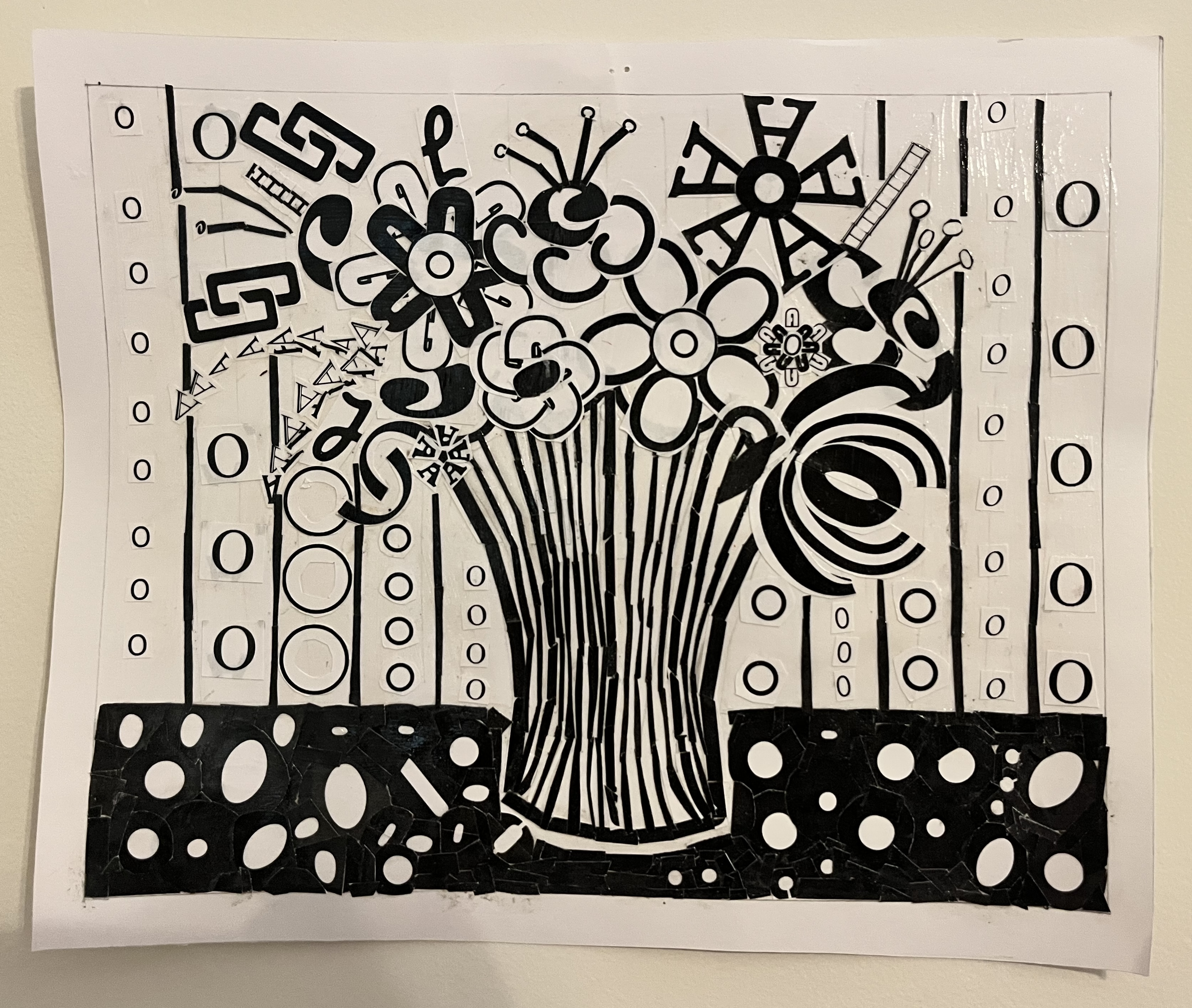 Brenneman, Samantha. Text-tile Collage – A Still Life